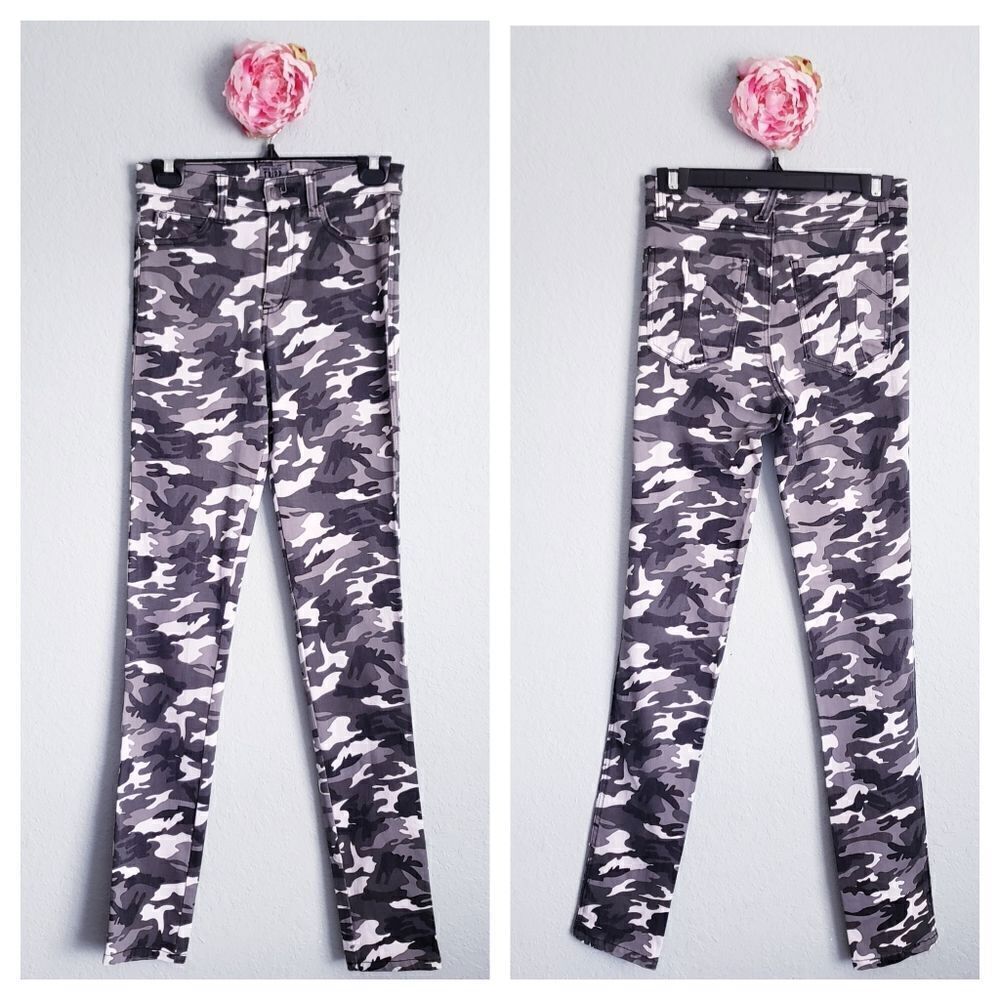 Tripp NYC Black and White‎ Camo Skinny Jeans